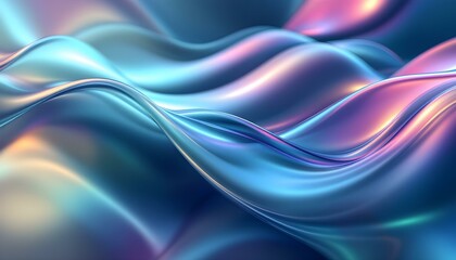 3d illustration of a classic blue abstract gradient background with lines printed from the wave's modern graphic texture geometric pattern. Abstract background with blue wave