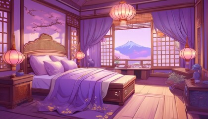 interior of hotel room