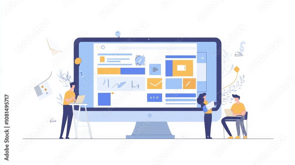 Poster website designer creative planning application development draft sketch drawing template layout fram