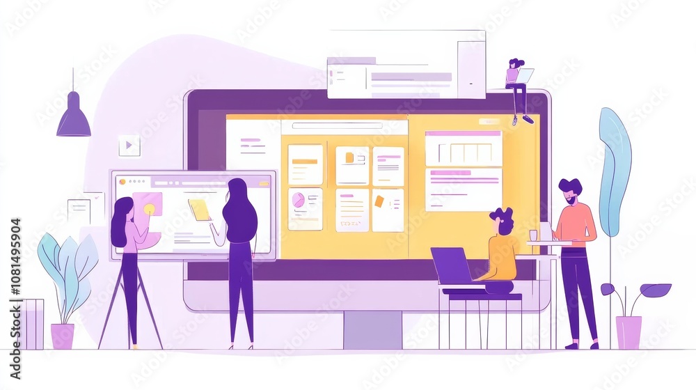 Poster website designer creative planning application development draft sketch drawing template layout fram