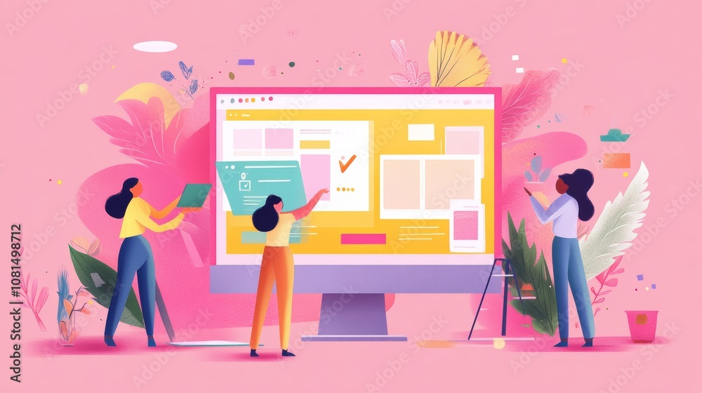 Poster website designer creative planning application development draft sketch drawing template layout fram