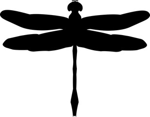 Dragonfly silhouette vector art