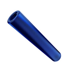 3d geometric glass dark blue color