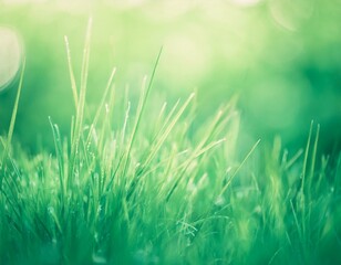 abstract nature macro grass bokeh blur background for text post 
