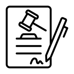 Contract Law Icon