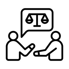 Legal Negotiation Icon