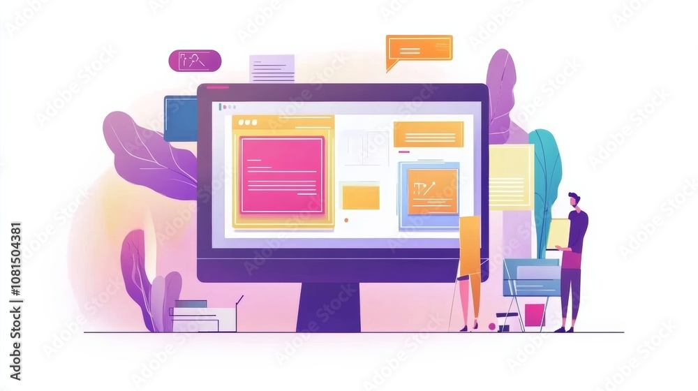 Poster website designer creative planning application development draft sketch drawing template layout fram