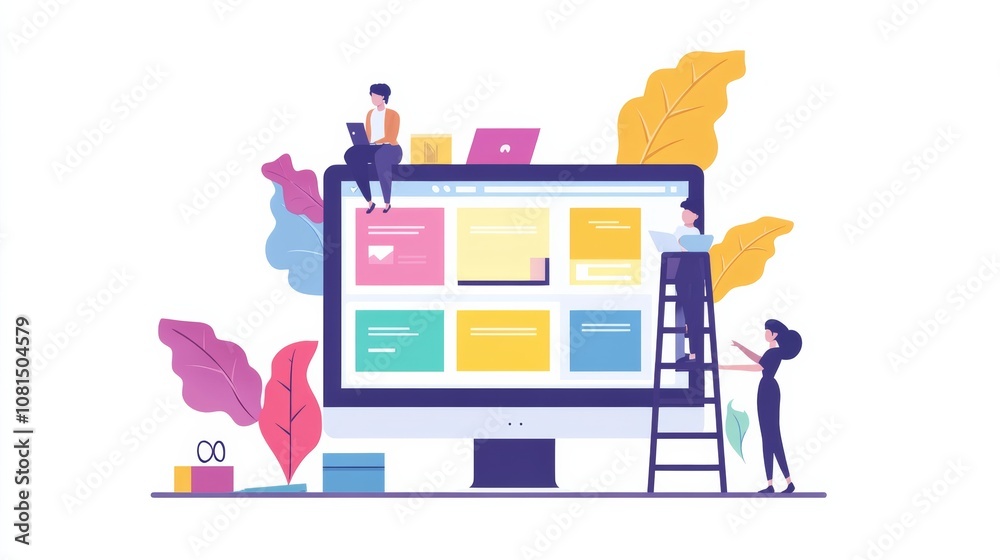 Poster website designer creative planning application development draft sketch drawing template layout fram