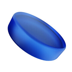 3d geometric glass dark blue color