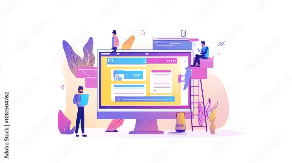 Poster website designer creative planning application development draft sketch drawing template layout fram