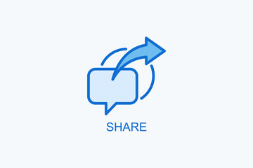 Share Vector Icon Or Logo Illustration