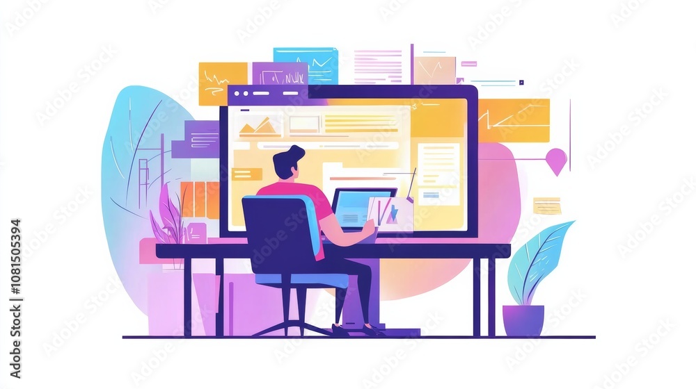 Poster website designer creative planning application development draft sketch drawing template layout fram