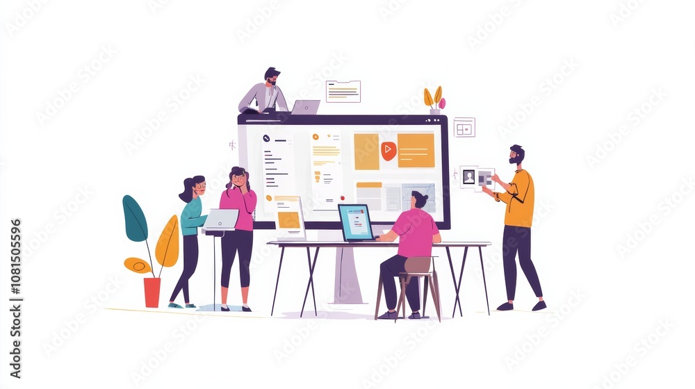 Poster website designer creative planning application development draft sketch drawing template layout fram