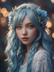 Cosplay the mysterious girl character in fantasy