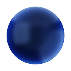 3d geometric glass dark blue color