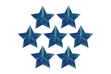 Fototapeta premium blue stars cluster icon for celestial, space-themed, patriotic, and abstract designs
