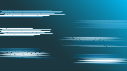 疾走感のあるライン/青