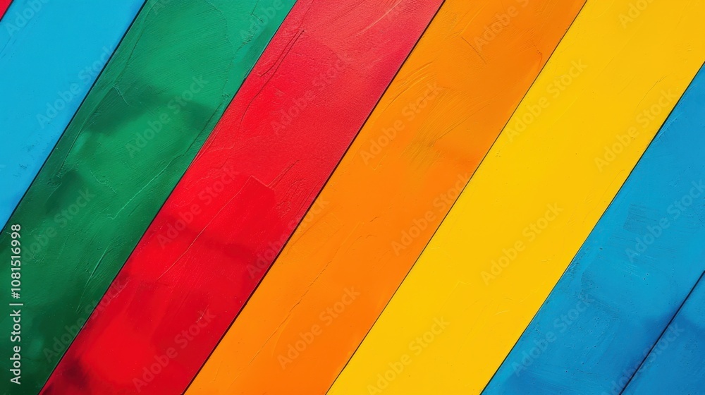 Aufkleber A spectrum of equality, with intersecting lines in primary colors representing intersectionality, photography style