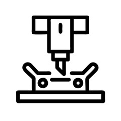 Fototapeta premium Manufacturing Process Pictogram