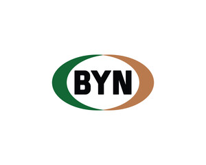 BYN logo design vector template. BYN