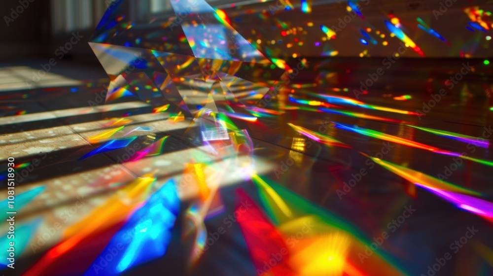 Poster A spectrum of light refracted through a prism, Demonstrating the richness and complexity of diversity in perspectives, photography style