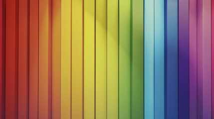 A spectrum of vertical bars in a gradient of colors, representing the range of human experiences and the inclusivity of equitable practices, minimalist style