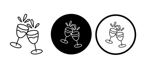 Happy birthday vectors icon set