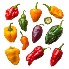 Red Chili Peppers isolated on transparent and White Background. PNG cutout. red chili peppers isolated, chili pepper PNG, transparent background chili, white background chili, chili pepper cutout,