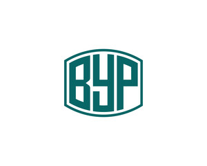 BYP logo design vector template. BYP