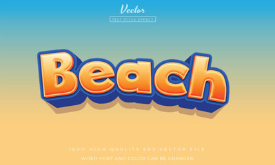 Beach text effect