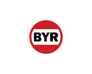 BYR logo design vector template. BYR