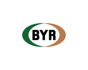 BYR logo design vector template. BYR