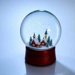 snow globe with christmas tree