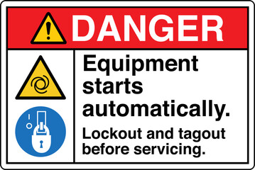 Safety Sign Danger Equipment ...