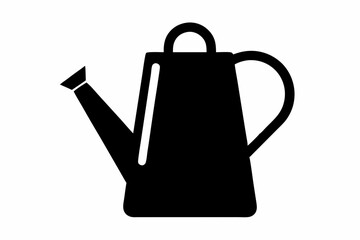 Garden watering can silhouette vector, watering can icon