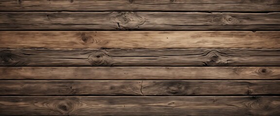 Naklejka premium Rough Wooden Planks with Visible Grains and Knots for a Realistic Rustic Surface