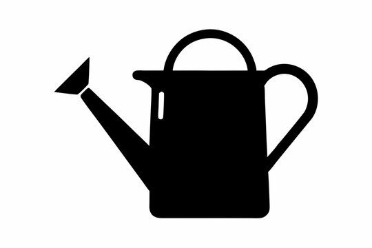 recommend clip art: Garden watering can silhouette vector, watering can icon