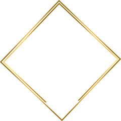 Flower Simple Golden Frame