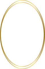 Flower Simple Golden Frame
