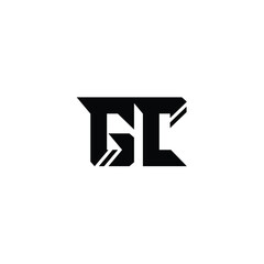 GC monogram logo design letter text name symbol monochrome logotype alphabet character simple logo