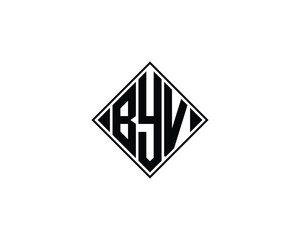 BYV Logo design vector template. BYV