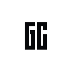 GC monogram logo design letter text name symbol monochrome logotype alphabet character simple logo