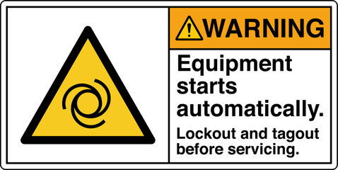 Obraz premium Safety Sign Warning Equipment...
