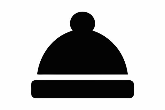 recommend clip art: Bobble hat silhouette vector, Winter hat icon, Beanie silhouette vector