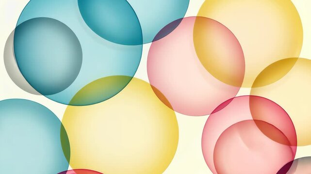 Abstract background of overlapping circles with a gradient of blue to pink hues. Graphic design and digital wallpaper concept. Design for website backgrounds, app interfaces, or creative projects.