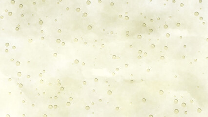 Yellow Watercolor Background with Raindrops