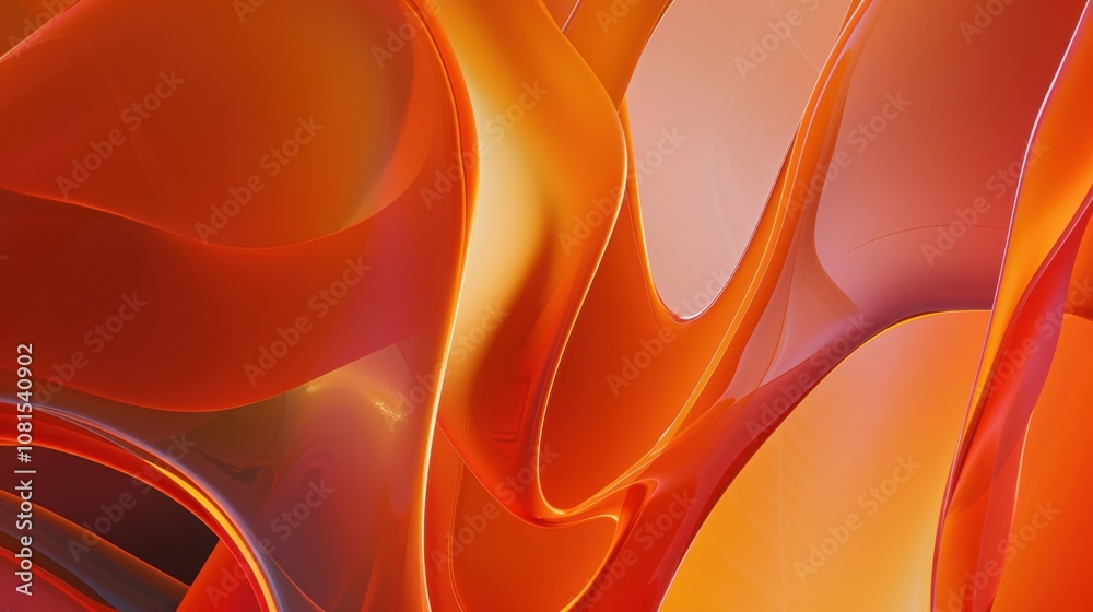 Poster abstract fluid shapes blending into each other, representing the seamless integration of diverse per