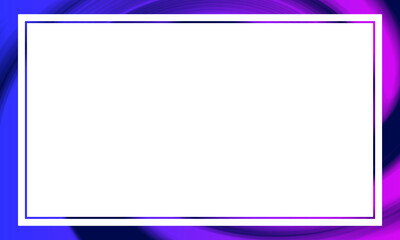 Fototapeta premium flame purple blue gradient frame border design blank space