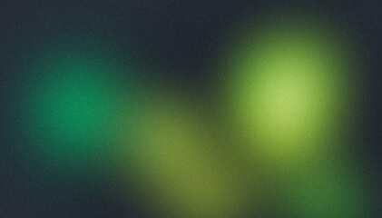 Abstract color spots grainy gradient background. Soft green yellow color noisy gradient texture, vibrant color spots, glowing color flow, bright, shine, noise texture backdrop