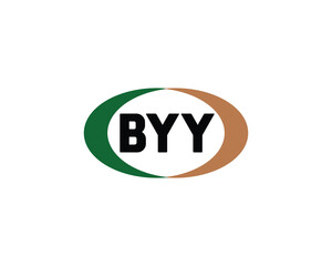 Fototapeta premium BYY Logo design vector template. BYY